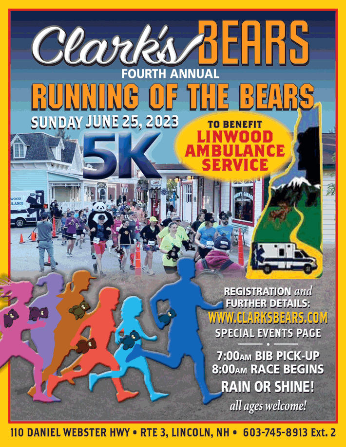 Running of the Bears 5K race on Sunday June 25, 2023 Clark's Bears