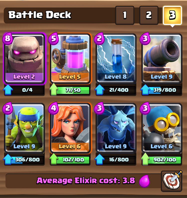 The best clash royale deck for arena 6 goldsapje