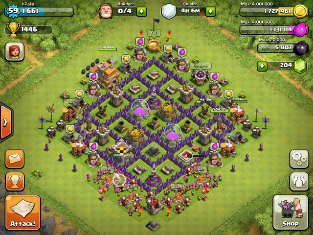 Clash of Clans Tips Town Hall level 7 Layouts