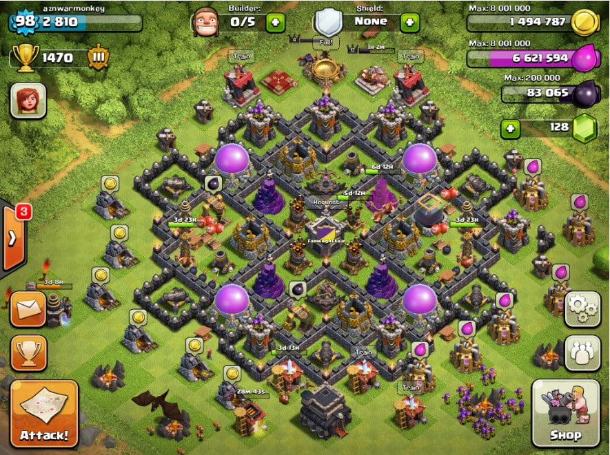 Clash of Clans Tips Town Hall level 9 Layouts (part 2)