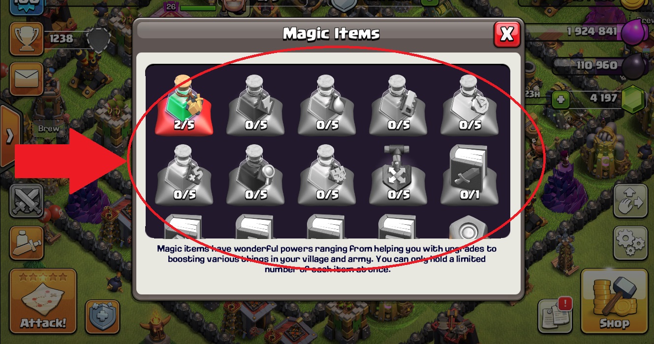 How to Use Potions in Clash of Clans