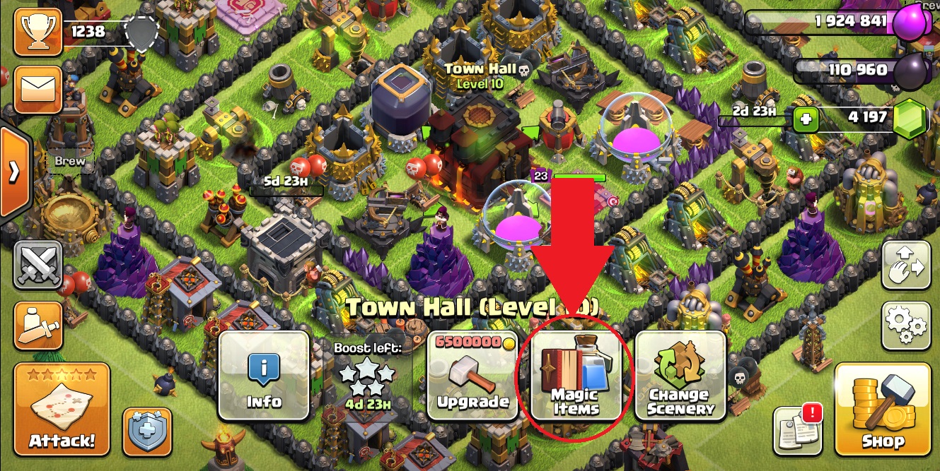 How to Use Potions in Clash of Clans