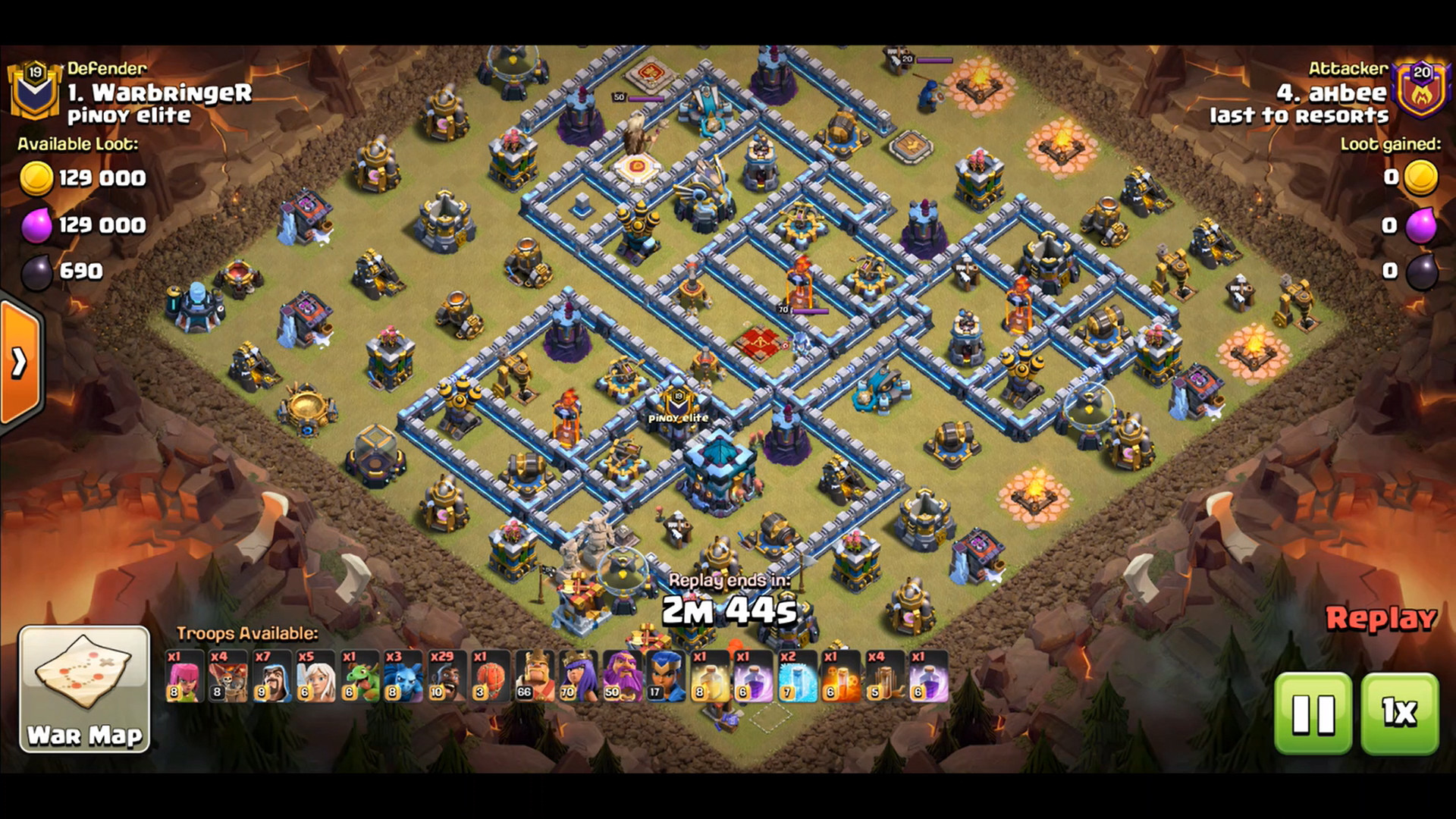 Base 37 Spread out TH13 war base Clash Three Star Database