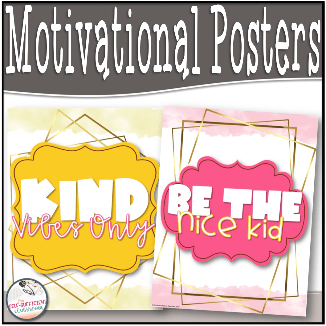 Motivational Classroom Posters Classful