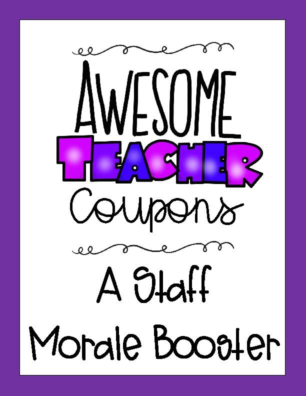Staff Morale Booster Teacher Coupons Classful