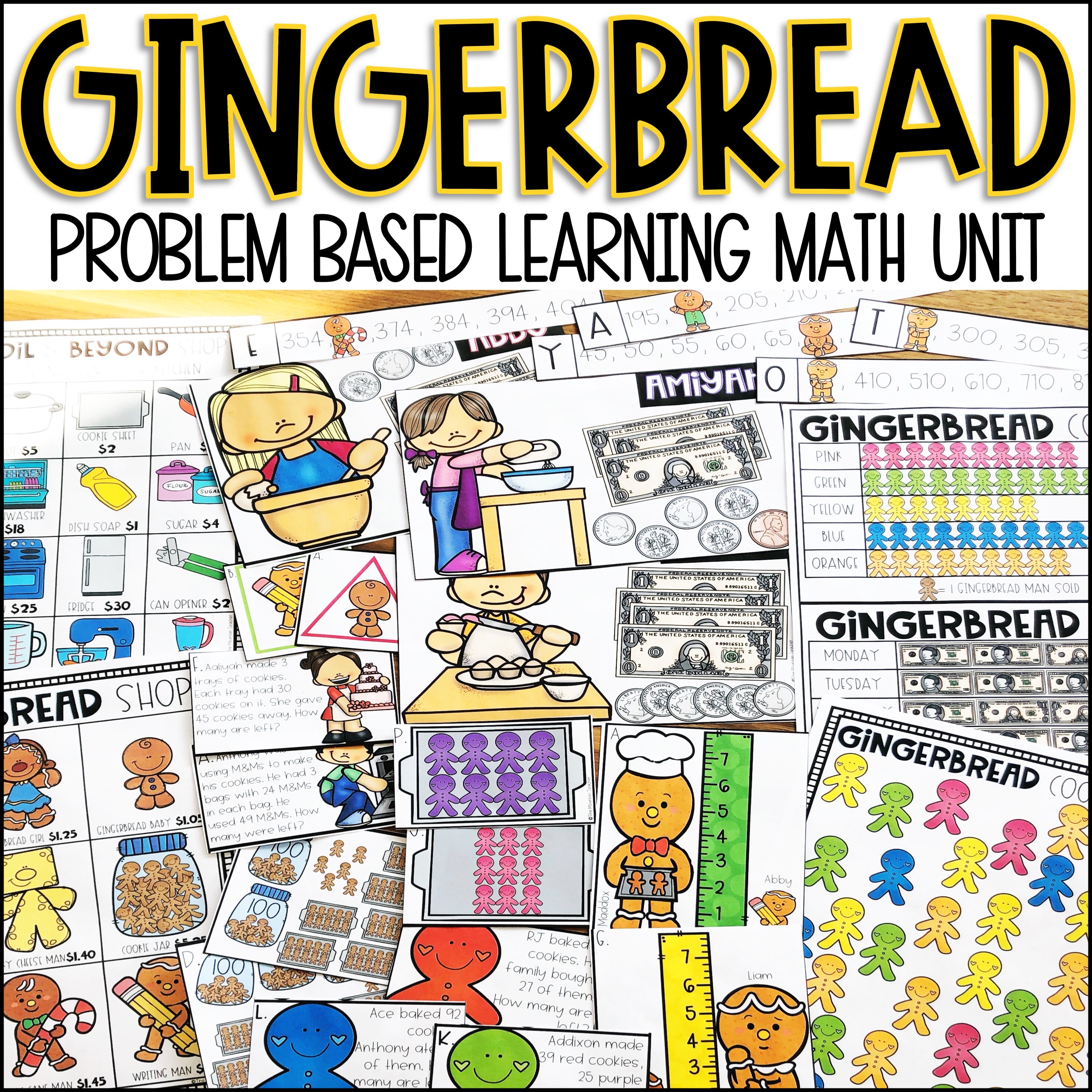 Gingerbread Man Activities | Project Based Learning Math - Classful
