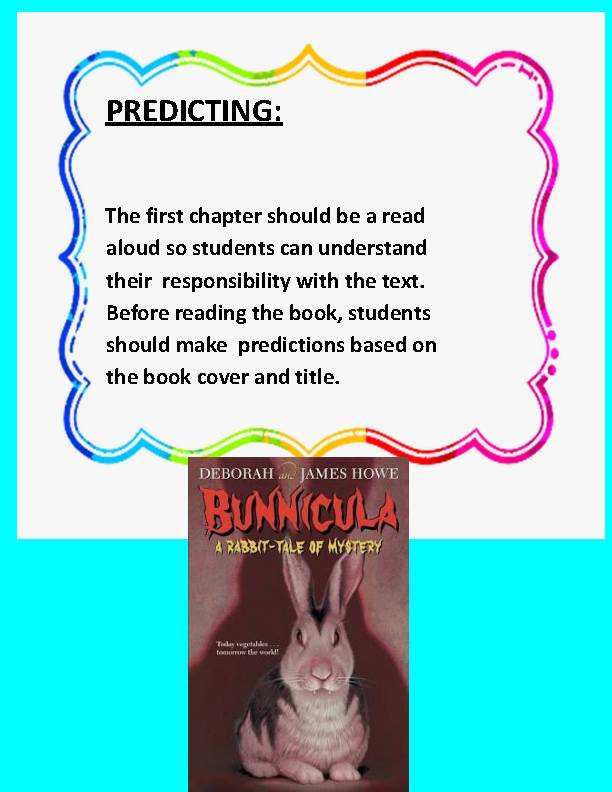 BUNNICULA BY JAMES HOWE LESSONS & ACTIVITIES Classful