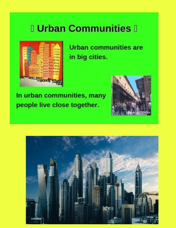 TYPES OF COMMUNITIES & COMMUNITY HELPERS URBAN, SUBURBAN, RURAL Classful