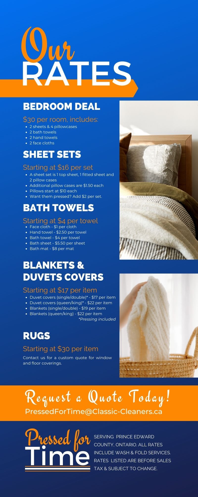 Pressed for Time Laundry Services Classic Cleaners