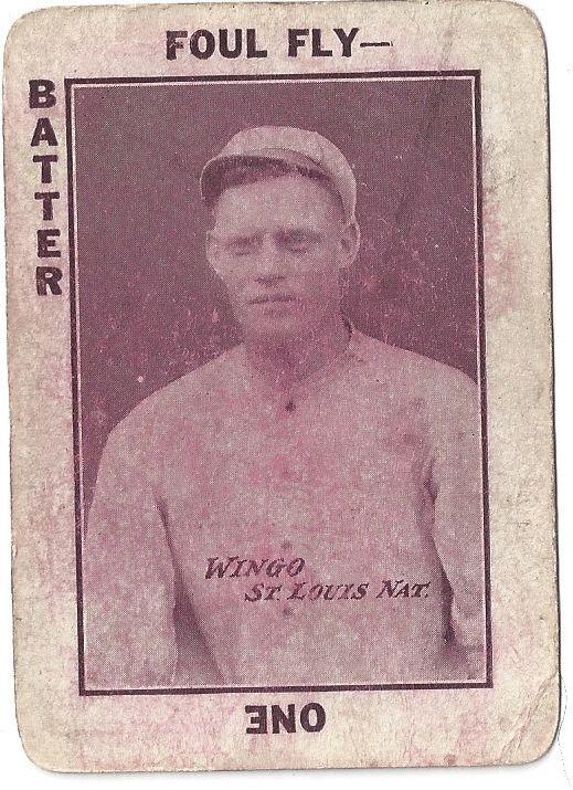Lot Detail 1913 Ivy Wingo (St. Louis Cardinals) Tom Barker Game Card