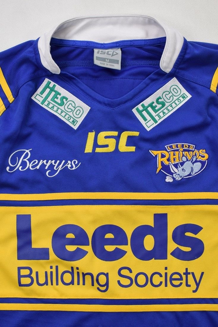 LEEDS RHINOS RUGBY ISC SHIRT M Rugby \ Rugby League \ Leeds Rhinos
