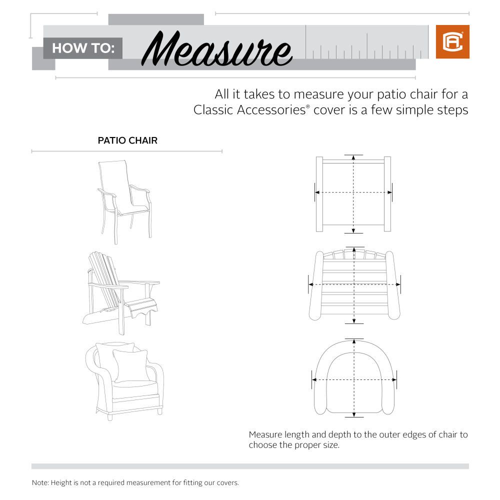 How to measure Chairs Classic Accessories Support Center