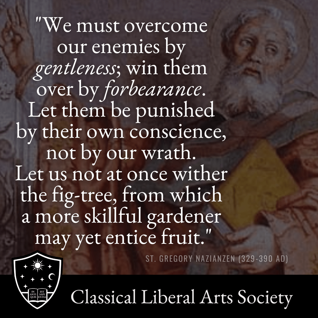 CLAA "St. Gregory Nazianzen on Gentleness"