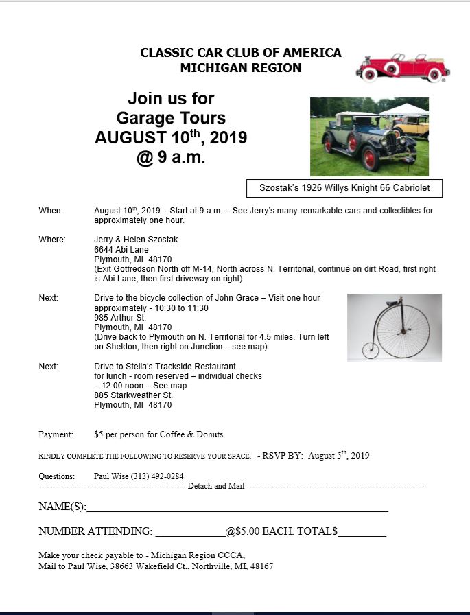 Judging Classic Cars CCCA Michigan/Ontario Region