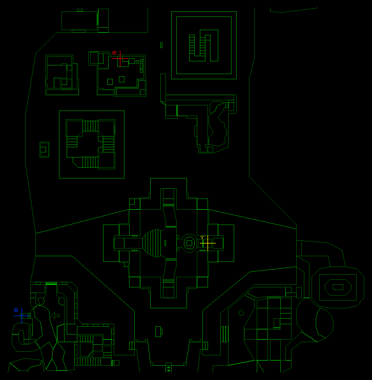 PC Doom II level 15, INDUSTRIAL ZONE Keys