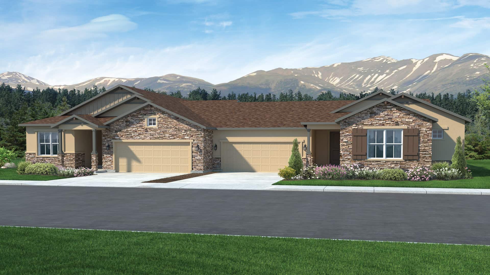 PairedPatio Homes Under Construction in Sanctuary Pointe Classic Homes