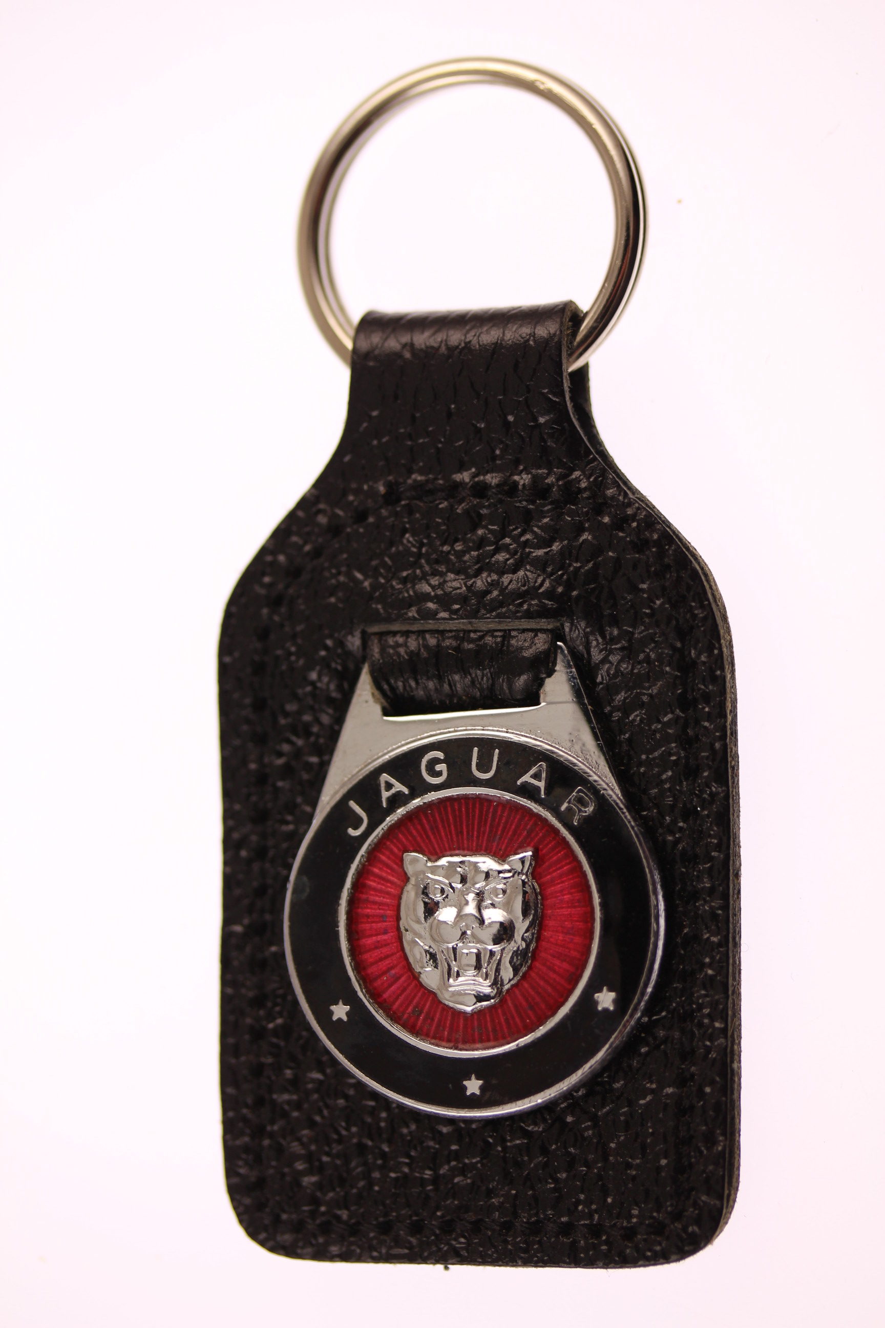 Jaguar key rings Classic Leather Fobs