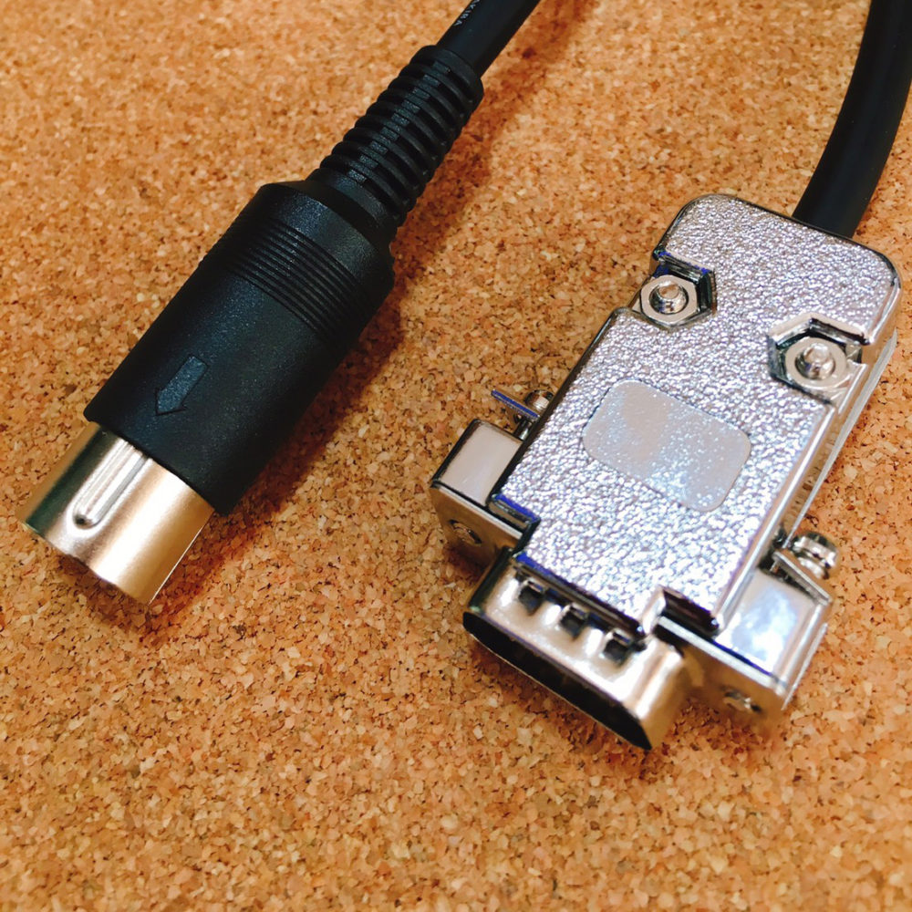 DIN8ピン(デジタルRGB8)→RGB15ピン(アナログRGB)ケーブル クラシックPC研究会