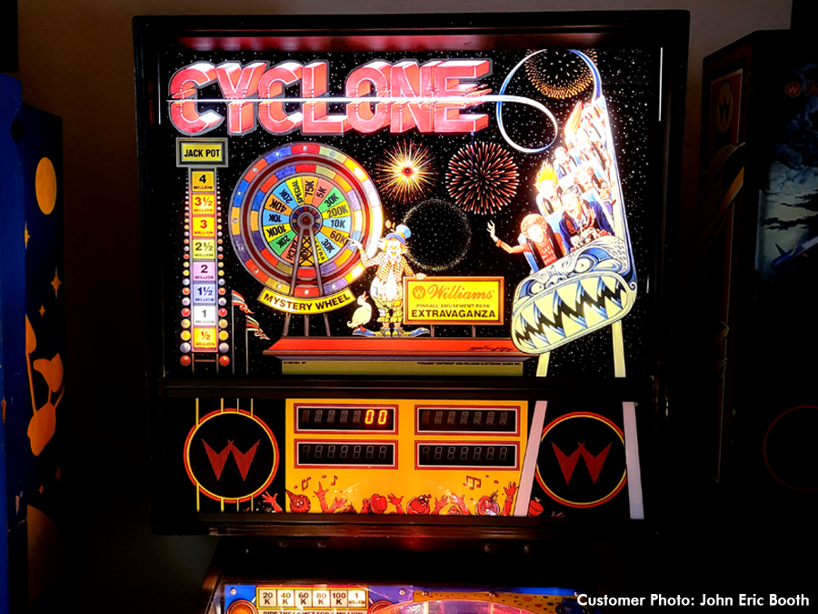 Cyclone Custom Mirrored Backglass