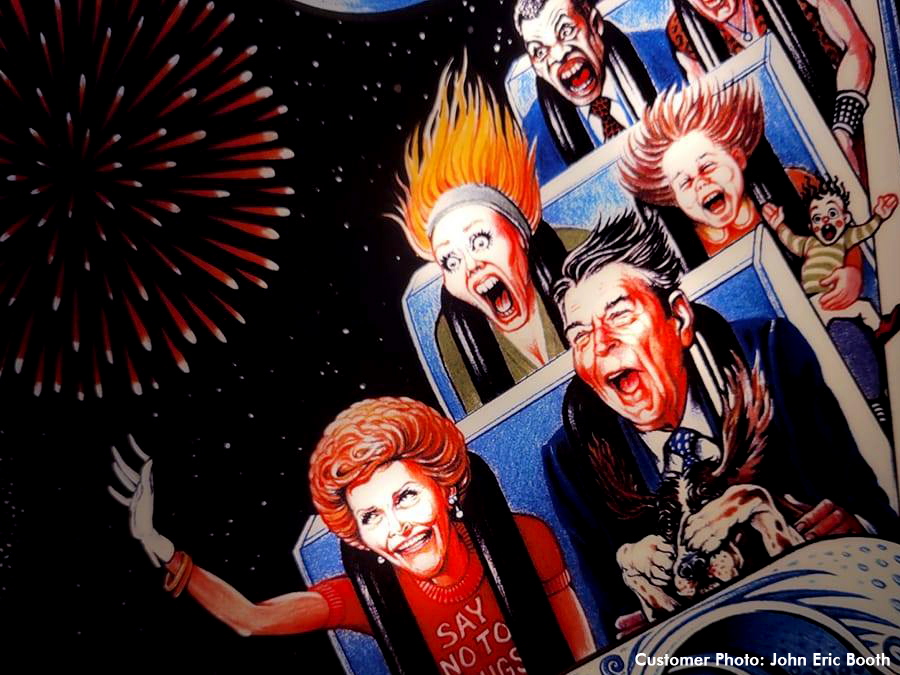 Cyclone Custom Mirrored Backglass