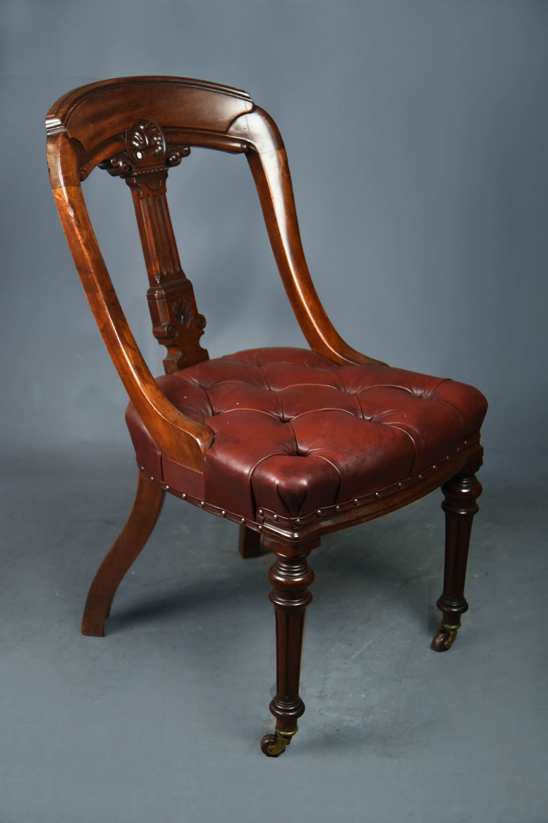 19th Century Antique Athenian Design Mahogany Dining / Boardroom Chair