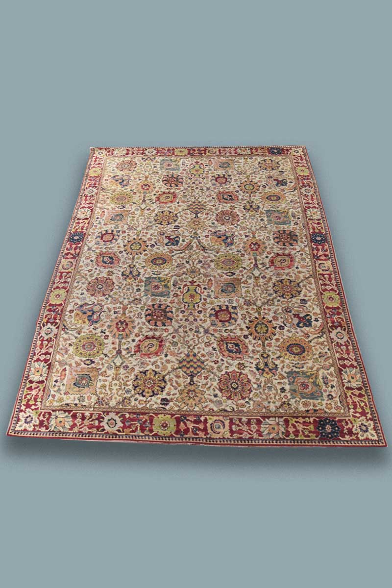 12 'x 10' Garden Pattern, Persian Style Carpet The Classic Prop Hire