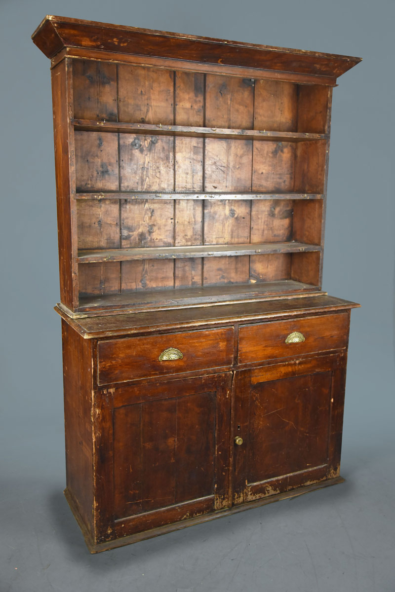 Oak 2 Part Dresser / Bookcase With 2 Drawer Base The Classic Prop