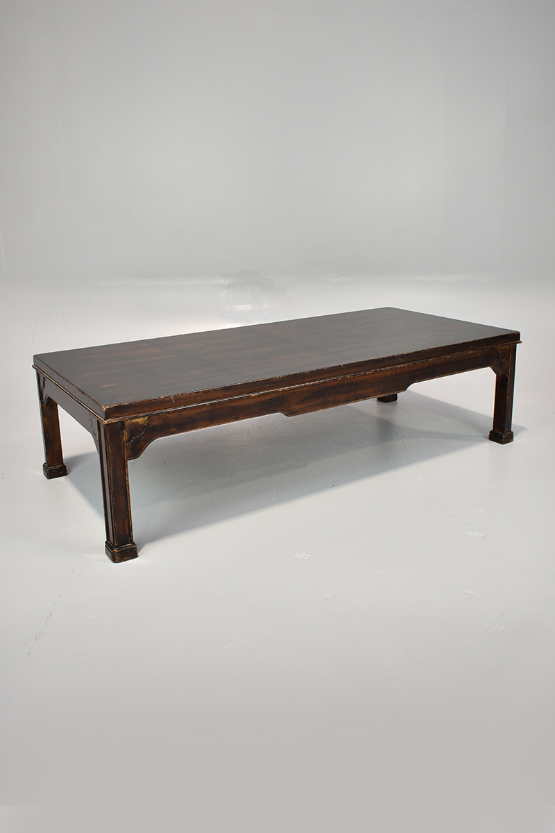 Chinese Style Low Coffee Table With Brass Mounts The Classic Prop