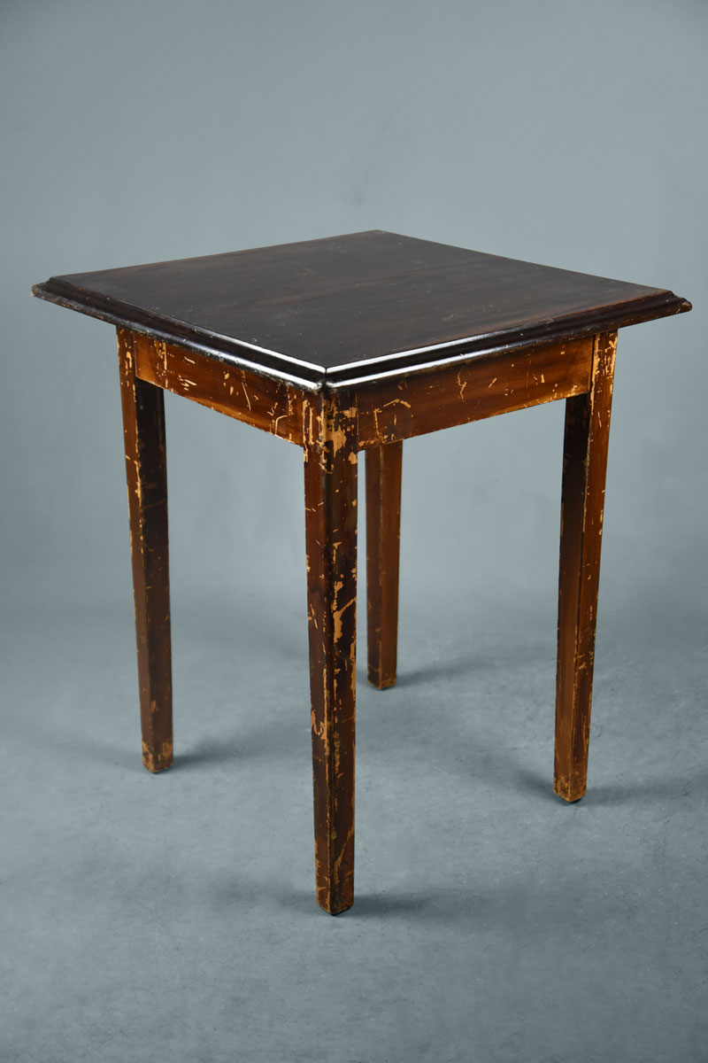 Straight Leg Mahogany Pub Table Base Only (takes 30" as smallest top