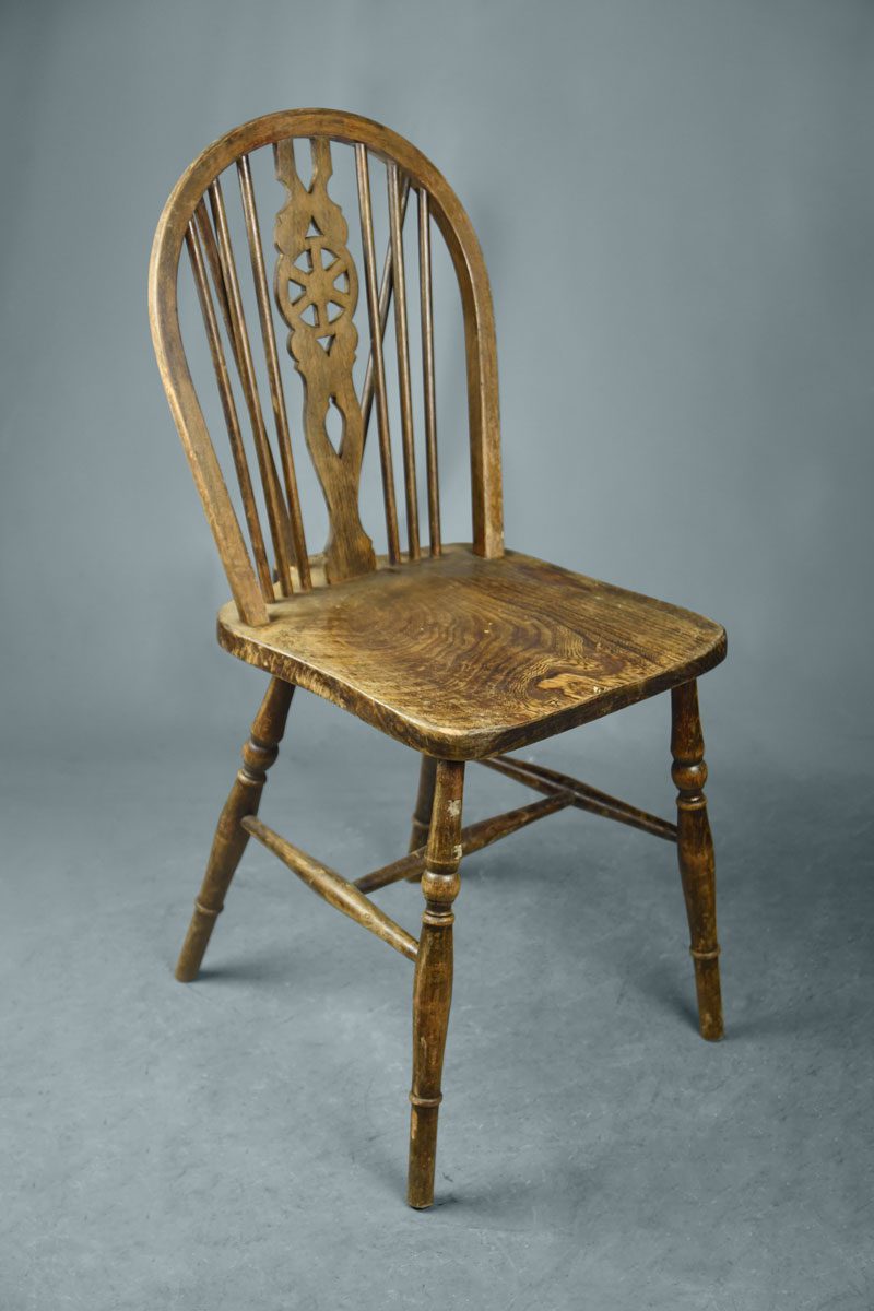 Oak Windsor Wheel Back Occasional Chair The Classic Prop Hire Company
