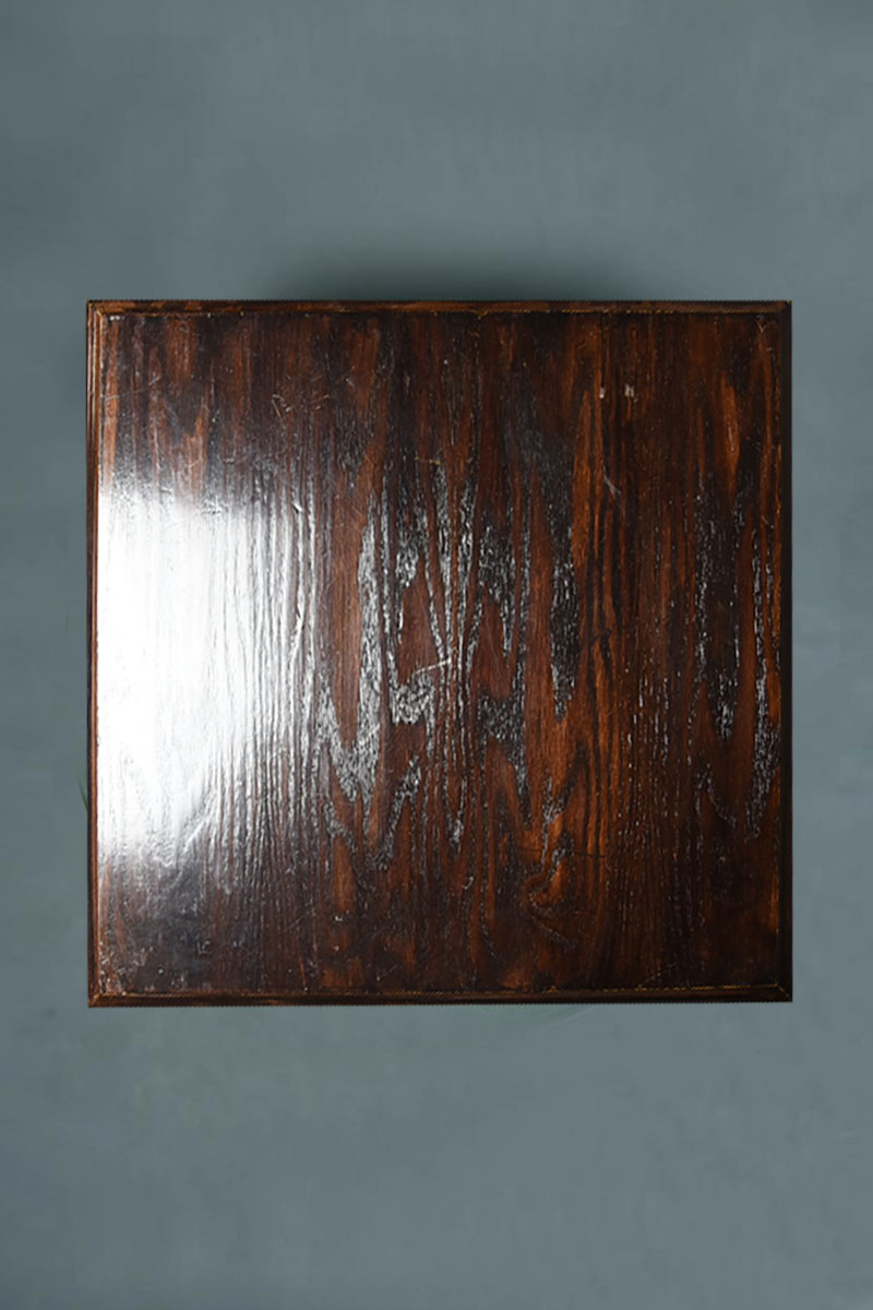 2' Square Mahogany Table Top Only The Classic Prop Hire Company