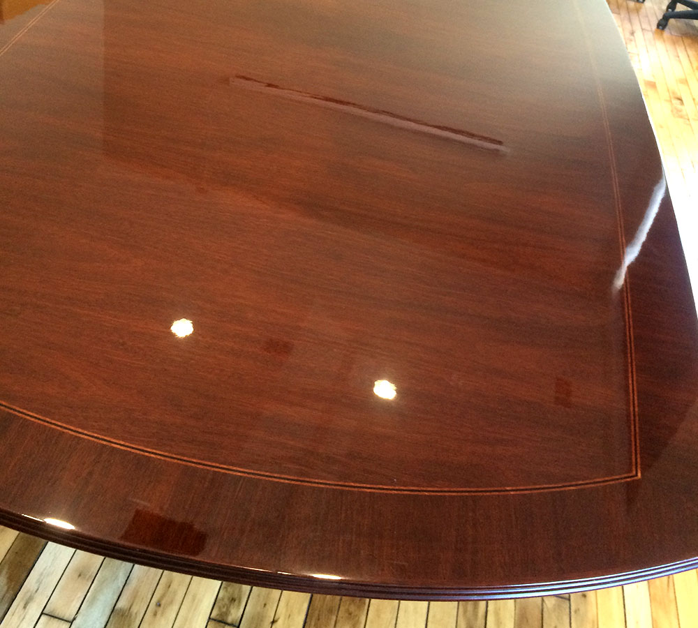 Mahogany Executive Table Custom Furniture Classic Refinishers