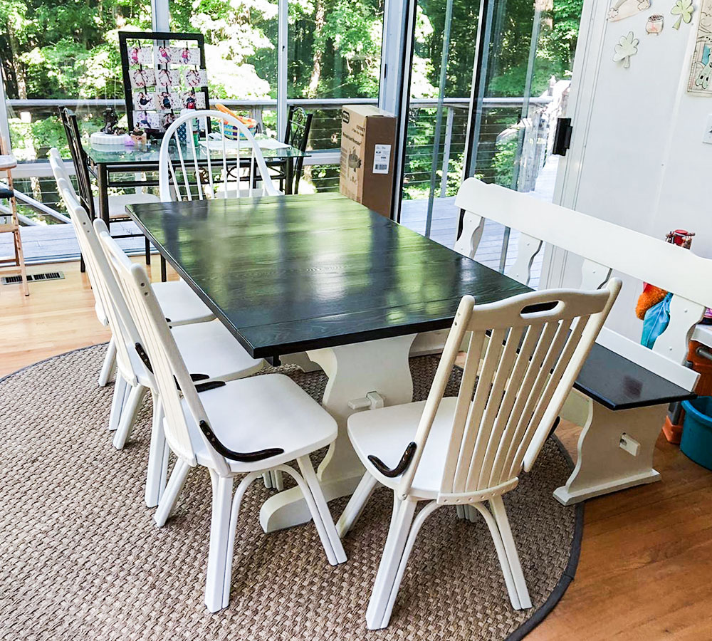 Solid Oak Dining Set Refinishing Classic Refinishers