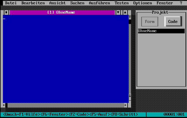 Microsoft Visual basic für MSDOS Professionelle Ausgabe
