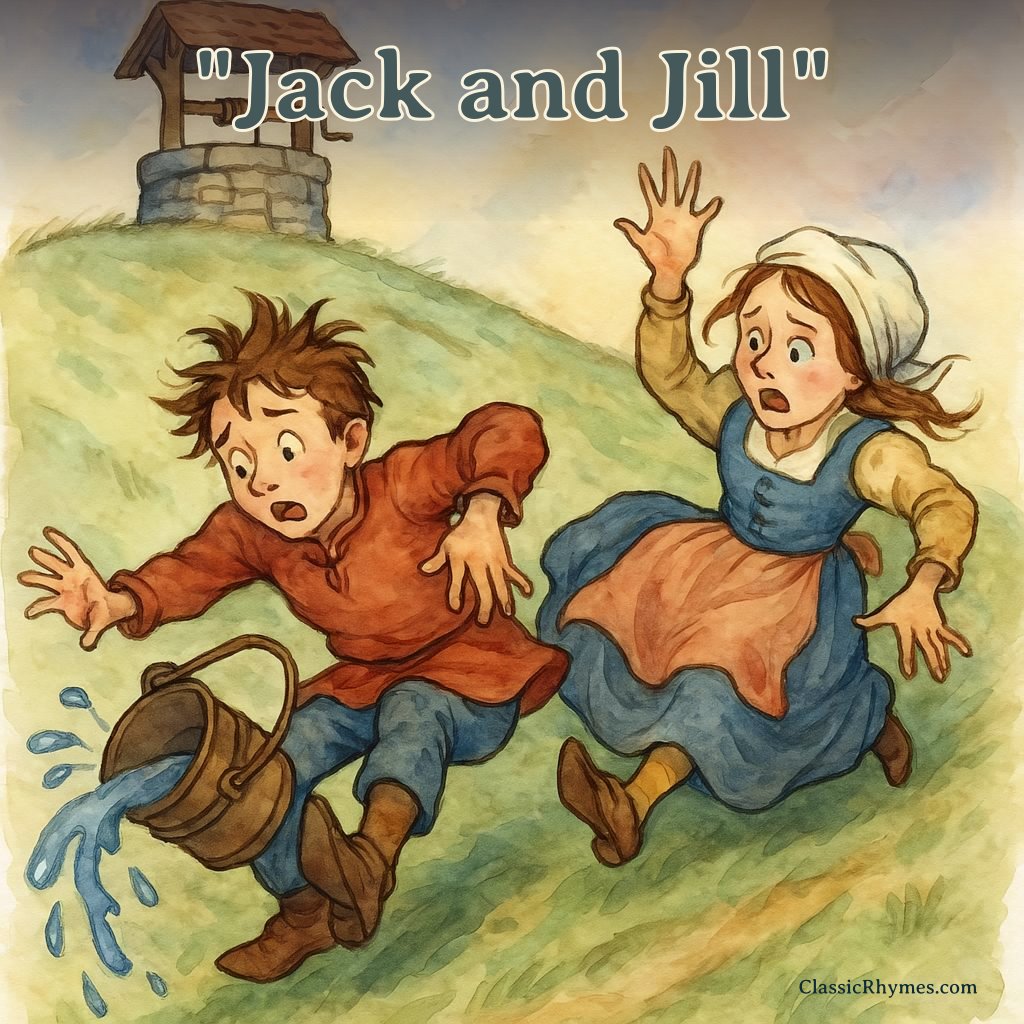 Jack and Jill Lyrics, Meaning & Printable PDF Classic Rhymes