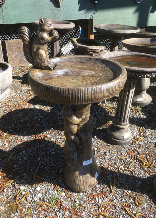 Squirrel Birdbath Classic Rock Garden Ornaments Ltd.