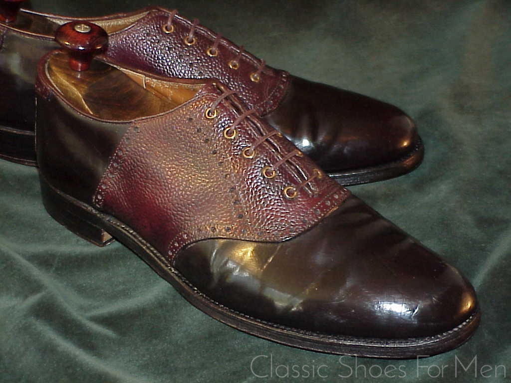 ALDEN SHELL CORDOVAN Saddle Oxford, Special Order, Circa 19704343,5C Classic Shoes For Men