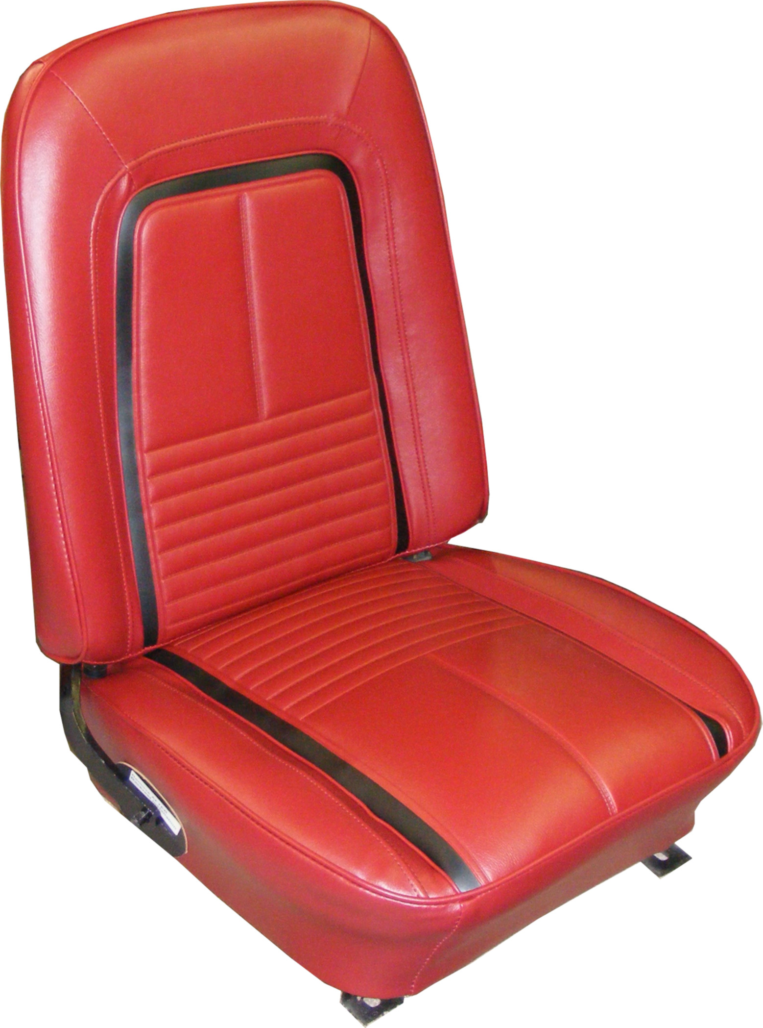 FOLDDOWN REAR SEATS RED/BLACK CAMARO DELUXE 67