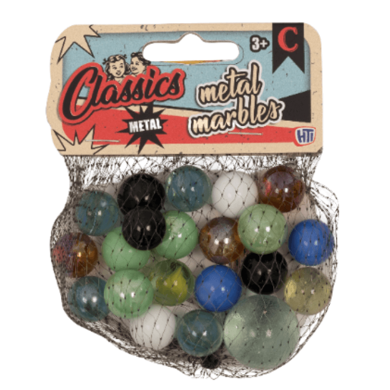 Net of 50 Marbles + 2 Shooters Classic Toys