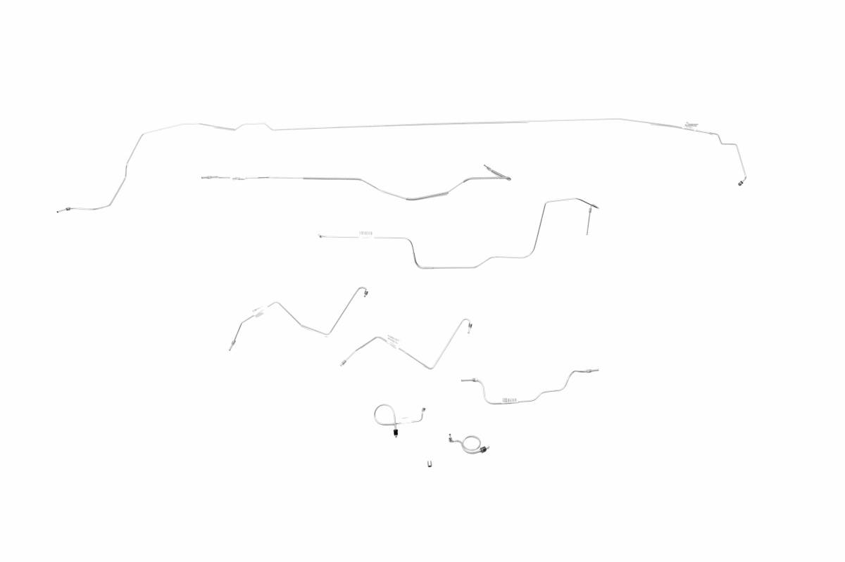 1967 Ford Mustang Parts Complete Brake Line Kit