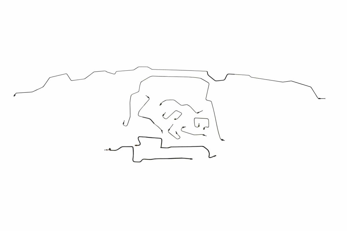 Dodge Dakota Brake Line Kit 4WD Extended Cab 61/2' Bed Rear ABS 2000