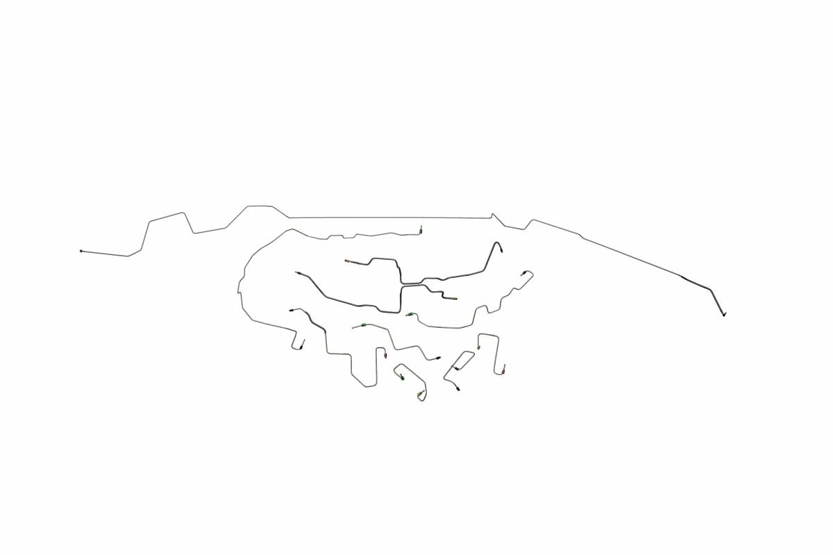 Dodge Dakota Brake Line Kit 2WD Extended Cab Short Bed Rear ABS 1997