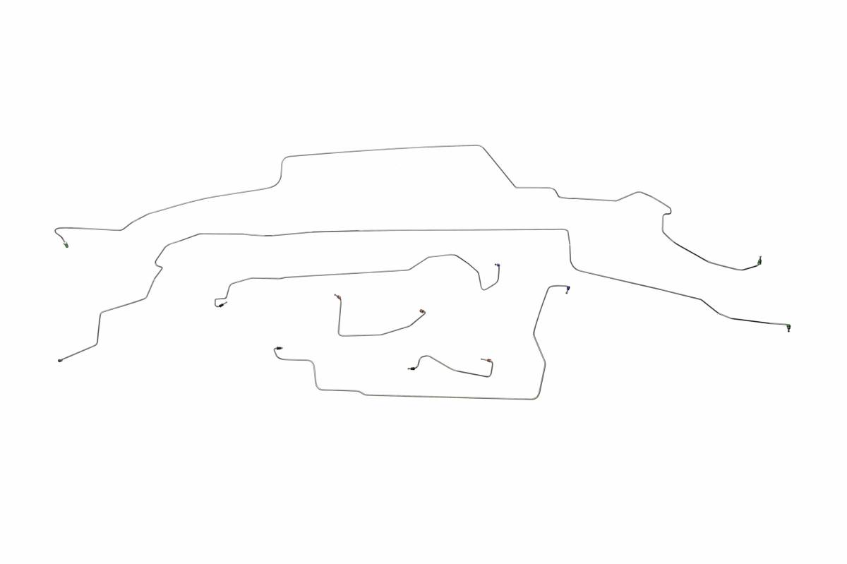 Ford Taurus SHO Brake Line Kit 4 Door 4 Wheel Disc (6 Pc.) -1989