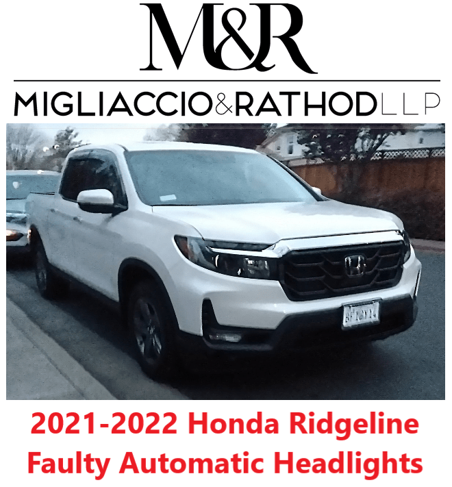 2021-2022 Honda Ridgeline Automatic Headlights - Migliaccio & Rathod LLP