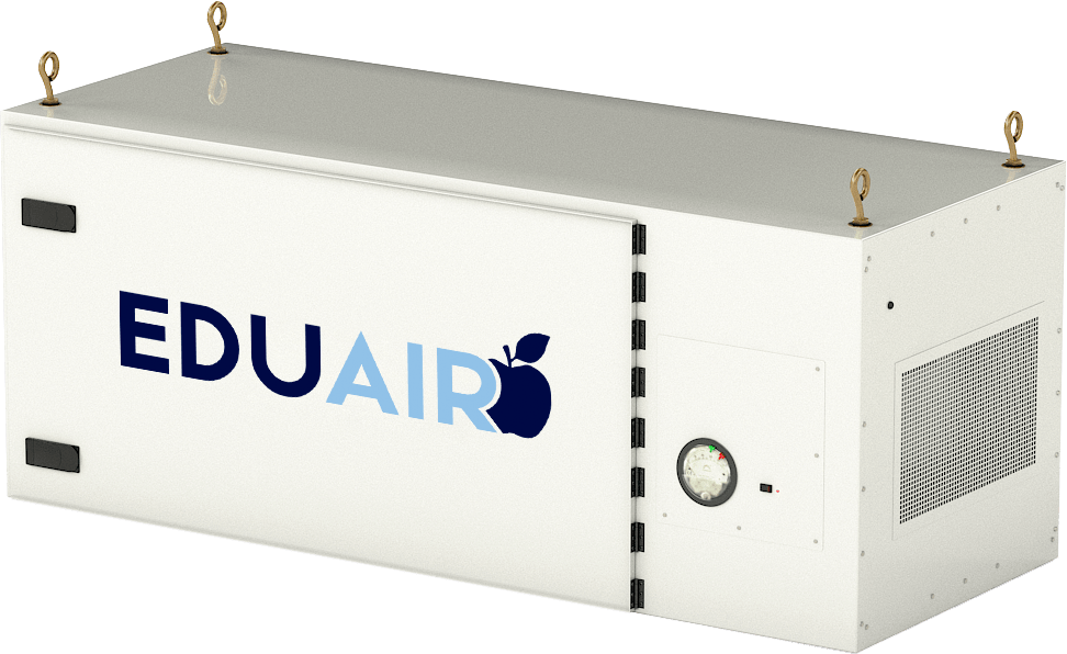 Hanging HEPA Air Purifiers for Gyms, Auditoriums, & Cafeterias