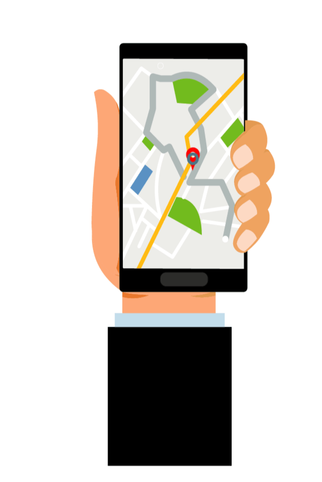 Technology Animated Clipartsmart phone with gps direction animated clipart