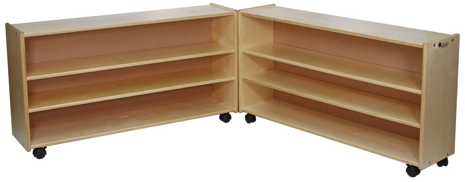 Adjustable 2 Shelf Hinged Units Low & Narrow Classroom Concepts