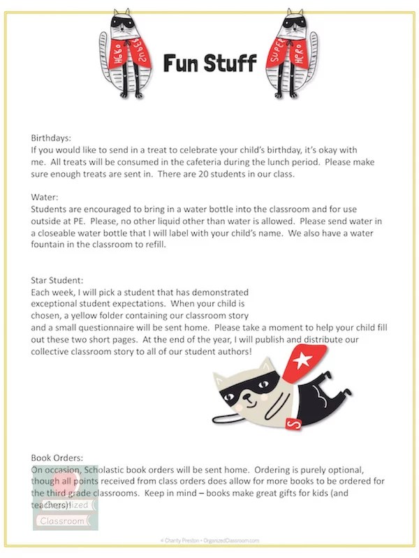 Open House ToDo Checklist for Teachers Classroom Freebies