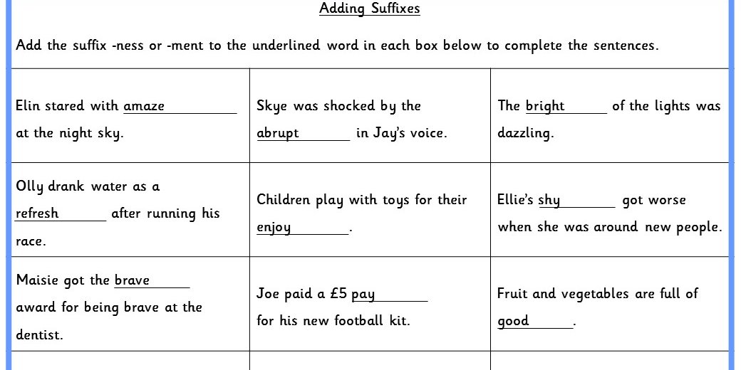 Adding Suffixes KS1 SPAG Test Practice Classroom Secrets