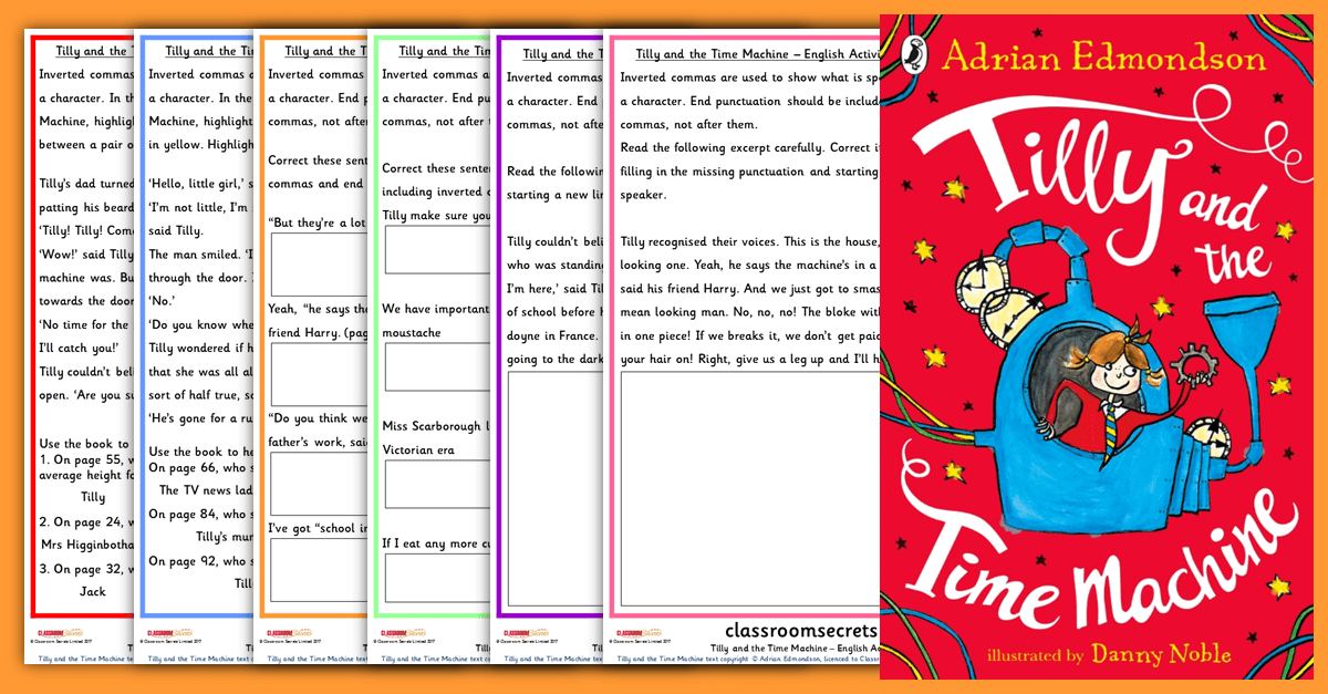 Tilly and the Time Machine English Activity 2 Inverted Commas
